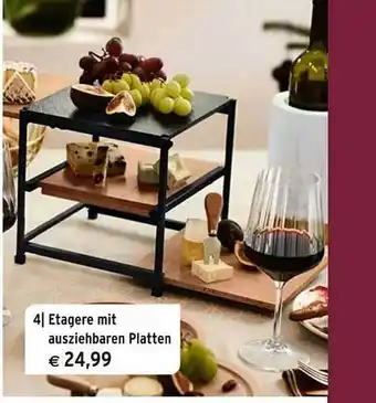 Tchibo Etagere mit ausziehbaren Platten Angebot