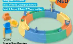 Aldi Süd Toylino Steck-Sandkasten mit Wasserbahn Angebot