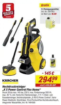 toom Baumarkt KARCHER Hochdruckreiniger ,,K 5 Power Control Flex Home" Angebot