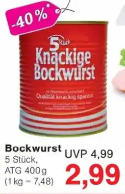 Jawoll Bockwurst Angebot