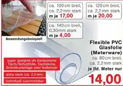 Jawoll Flexible PVC Glasfolie (Meterware) Angebot