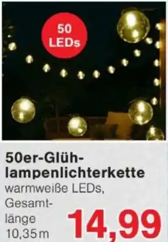 Jawoll 50er-Glühlampenlichterkette Angebot