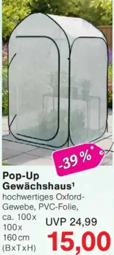 Jawoll Pop-Up Gewächshaus Angebot