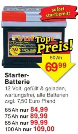 Jawoll Voltec Starter- Batterie 50Ah Angebot