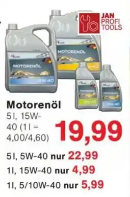 Jawoll JAN PROFI TOOLS Motorenol Angebot