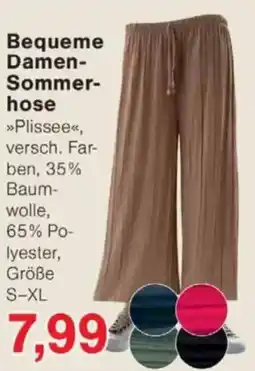 Jawoll Bequeme Damen- Sommerhose Angebot