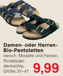 Jawoll Damen- oder Herren- Bio-Pantoletten Angebot