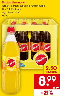 Netto Getränke Discount Sinalco Limonaden Angebot