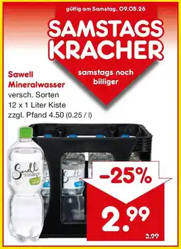 Netto Getränke Discount Sawell Mineralwasser Angebot