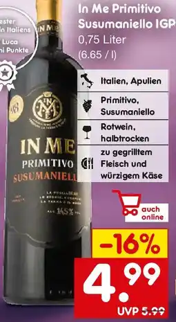 Netto Getränke Discount In Me Primitivo Susumaniello IGP Angebot