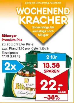 Netto Getränke Discount Bitburger Premium Pils Angebot