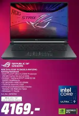 MediaMarkt ROG Strix SCAR 16 (G635LX-RW125W) Gaming Notebook Angebot