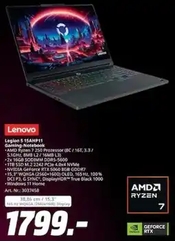 MediaMarkt Lenovo Legion 5 15AHP11 Gaming-Notebook Angebot