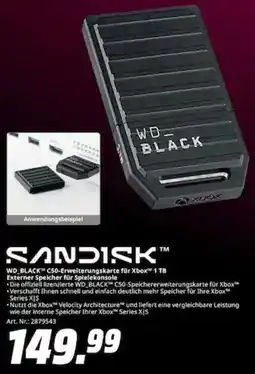 MediaMarkt SANDISK WD BLACK C50-Erweiterungskarte für Xbox 1 TB Externer Speicher für Spielekonsole Angebot