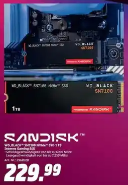 MediaMarkt SANDISK WD BLACK SN7100 NVMe SSD 1TB Interne Gaming SSD Angebot