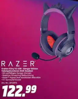 MediaMarkt RAZER Kraken Kitty V2 USB-Gengar Edition Kabelgebundenes RGB-Headset Angebot
