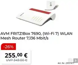 MediaMarkt AVM FRITZ!Box 7690, (Wi-Fi 7) WLAN Mesh Router 7,136 Mbit/s Angebot