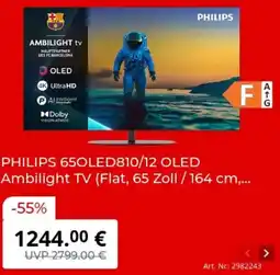 MediaMarkt PHILIPS 650LED810/12 OLED Ambilight TV Angebot