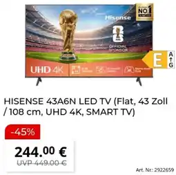 MediaMarkt HISENSE 43A6N LED TV Angebot
