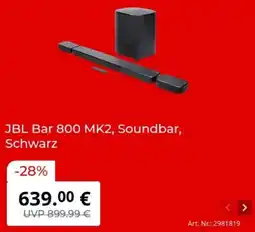 MediaMarkt JBL Bar 800 MK2, Soundbar, Schwarz Angebot