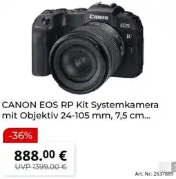 MediaMarkt CANON EOS RP Kit Systemkamera mit Objektiv 24-105 mm Angebot
