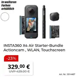 MediaMarkt INSTA360 X4 Air Starter-Bundle Actioncam, WLAN, Touchscreen Angebot