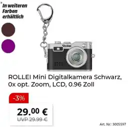 MediaMarkt ROLLEI Mini Digitalkamera Schwarz Angebot