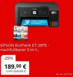 MediaMarkt EPSON EcoTank ET-2875 - nachfüllbarer 3-in-1 Angebot