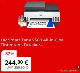 MediaMarkt HP Smart Tank 7308 All-in-One Tintentank Drucker Angebot