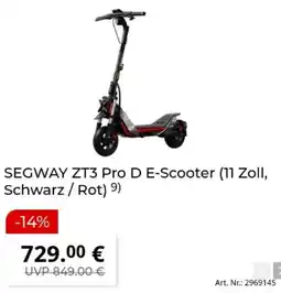 MediaMarkt SEGWAY ZT3 Pro D E-Scooter Angebot