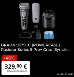 MediaMarkt BRAUN 9675CC (POWERCASE) Rasierer Series 9 Pro+ Grau Angebot