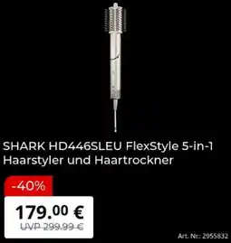 MediaMarkt SHARK HD446SLEU FlexStyle 5-in-1 Haarstyler und Haartrockner Angebot