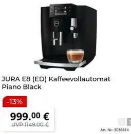 MediaMarkt JURA E8 (ED) Kaffeevollautomat Piano Black Angebot