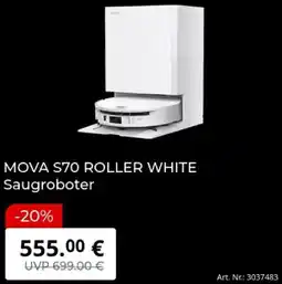 MediaMarkt MOVA S70 ROLLER WHITE Saugroboter Angebot