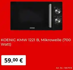 MediaMarkt KOENIC KMW 1221 B, Mikrowelle (700 Watt) Angebot