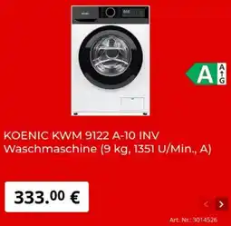 MediaMarkt KOENIC KWM 9122 A-10 INV Waschmaschine Angebot