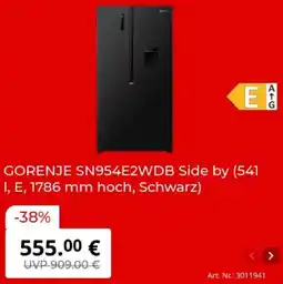 MediaMarkt GORENJE SN954E2WDB Side by Angebot