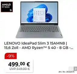 MediaMarkt LENOVO IdeaPad Slim 3 15AMN8 Angebot