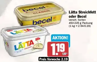 AEZ Lätta Streichfett oder Becel Angebot