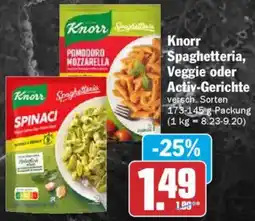 AEZ Knorr Spaghetteria, Veggie oder Activ-Gerichte Angebot