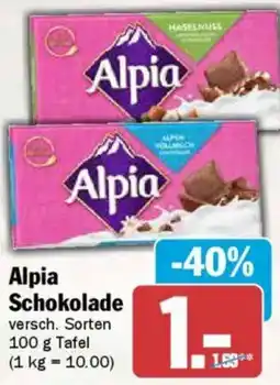 AEZ Alpia Schokolade Angebot