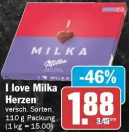 AEZ I love Milka Herzen Angebot