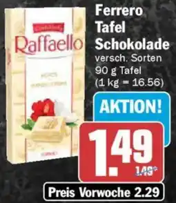 AEZ Ferrero Tafel Schokolade Angebot