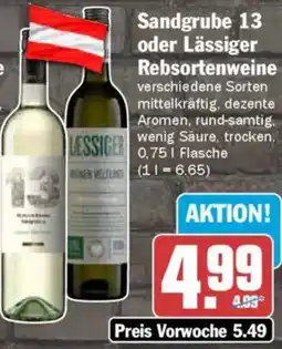 AEZ Sandgrube 13 oder Lässiger Rebsortenweine Angebot
