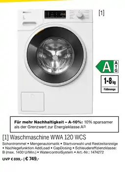 MEDIMAX Miele Waschmaschine WWA 120 WCS Angebot