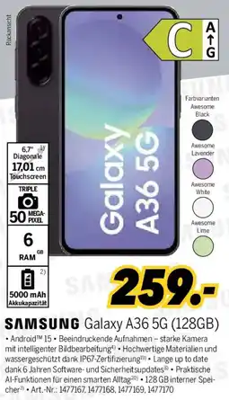 MEDIMAX SAMSUNG Galaxy A36 5G (128GB) Angebot