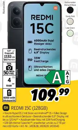 MEDIMAX REDMI 15C (128GB) Angebot