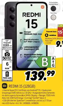 MEDIMAX REDMI 15 (128GB) Angebot