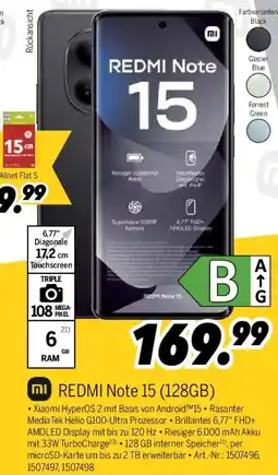 MEDIMAX REDMI Note 15 (128GB) Angebot