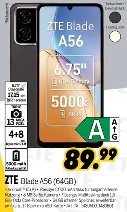 MEDIMAX ZTE Blade A56 (64GB) Angebot